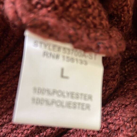 Pink Clover burgundy sweater size L - Picture 7 of 7